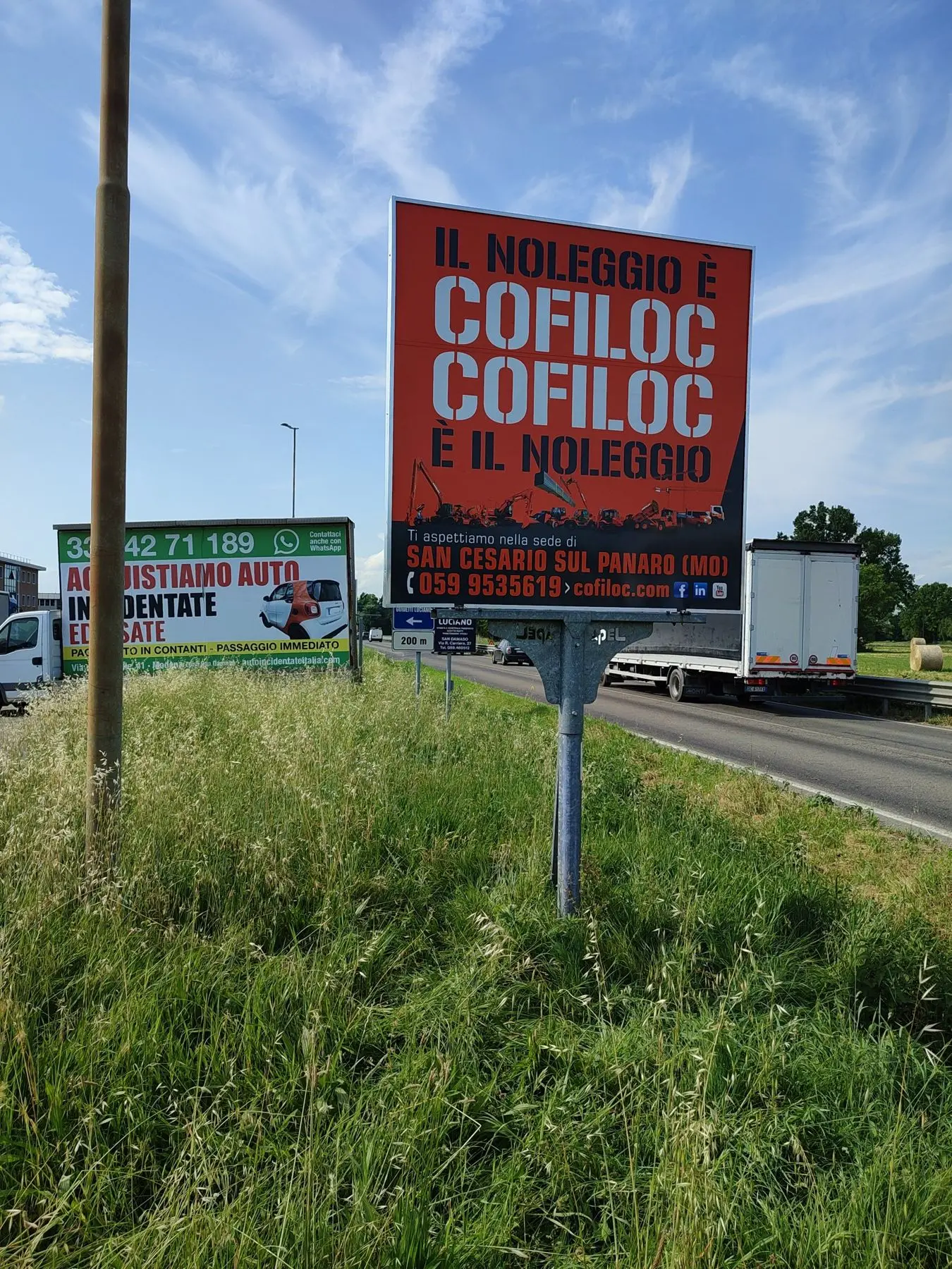 Cartello Cofiloc noleggio