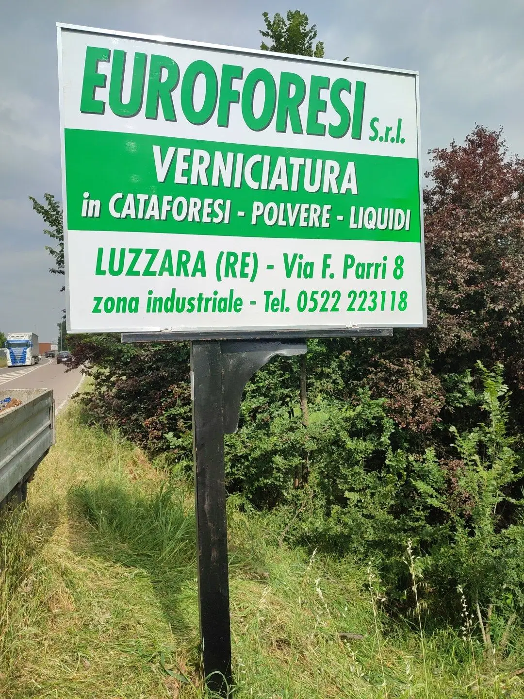 Cartello pubblicitario Euroforesi, Luzzara (RE)