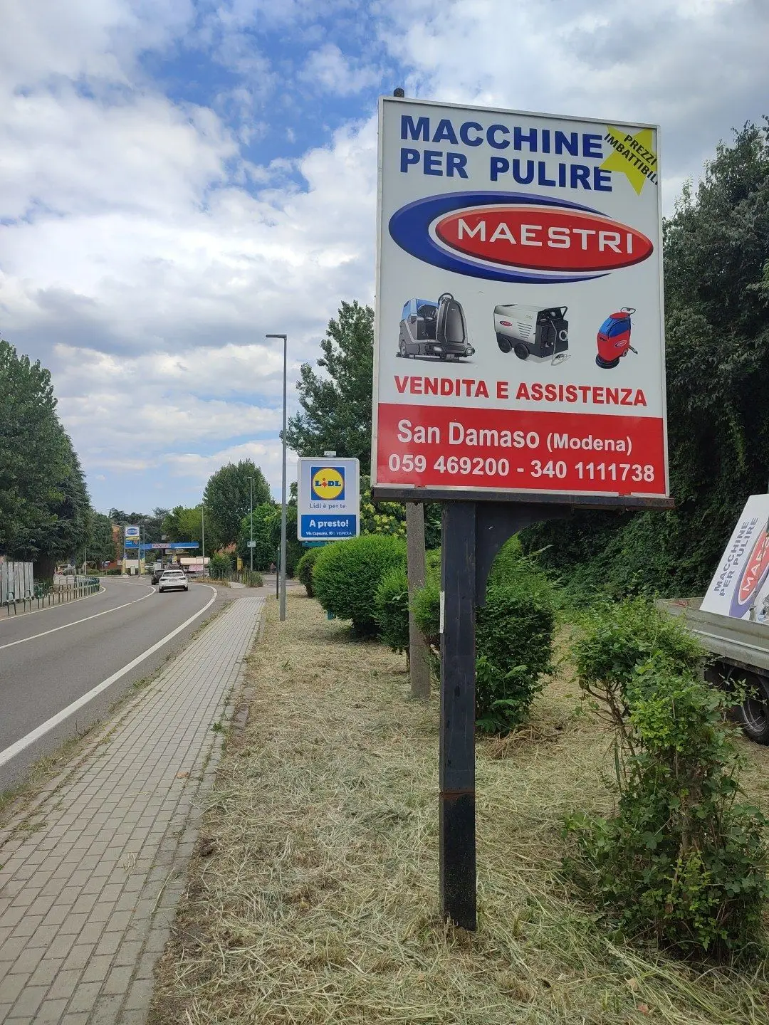Cartello pubblicitario Maestri, San Damaso (MO)